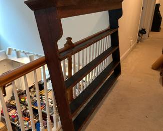 H20 - $400. HUGE Antique Wall Shelf. Measures 68' long x 11" deep x 53" tall.