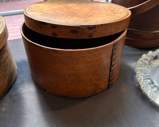 L25 - $75. Large Wooden Pantry Box. Measures 11.5" wide x 6.25" tall.