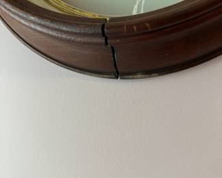 A19 - $50 Walnut Shadow Box Mirror measures 17.25" wide x 21" tall.