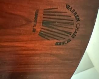 U63 - $550 PAIR. Warren Chair Works RI. TALL Wooden Stools. Measures 23" wide x 19.5" deep x 50.5" tall. Floor to Seat is 33.5". These are TALLER than usual bar stools. Check measurements!!! Sturdy. Overall in very good condition - one seat has more scratches than the other.