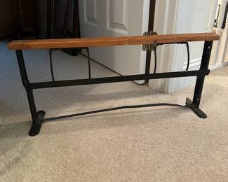 H21 - $40. Antique Retail Store Paper Roll Holder. Measures 28" long x 12" tall.