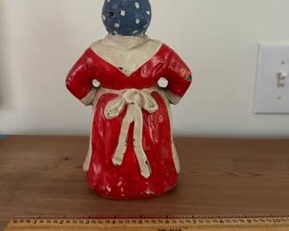 F10 - $85. Antique/Vintage Cast Iron Door Stop. Measures 8.75" tall.