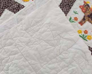 S5 - $30. Hand Quilted fabric panels. Measures 56" x 42"