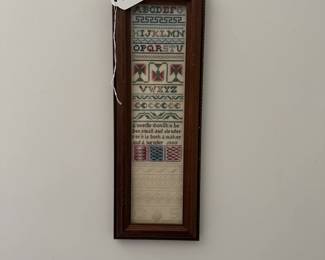 U33 - $30. 1990 Sampler. Measures 5" wide x 14.5" tall.