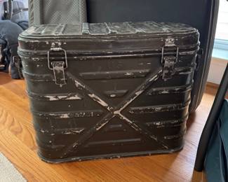 S30 - $95. 1962 Military Mermite Food Container. Measures 20.5" wide x 9" deep x 19" tall.