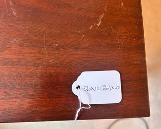 B20 - $95. Narrow Flip Top Table. Measures 36" wide x 12" deep x 28" tall. Opens t0 24" wide. Great entry table but extra table space if needed!