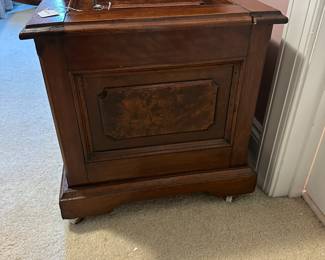 A5 - $50. Antique Victorian Box Commode. Measures 18" square x 18"tall. Excellent Condition!