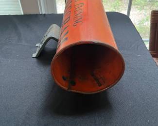 S37 - $100. The Evening Telegram Newspaper Tube. Great color!