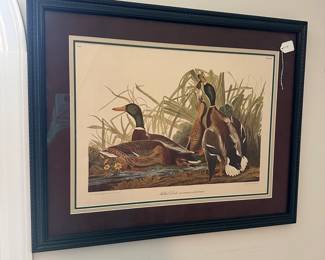 U4 - $50. R. Havell Mallards. Measures 32.5" wide x 26" tall