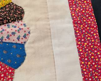 S2 - $25. Pair of Matching Quilted Pillowcases. Measures 27" x 21.5" (each).