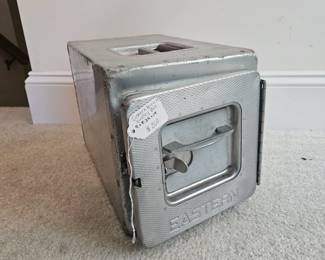 U14 - $200. Eastern Airlines Galley Box. Measures 9" wide x 8.25" deep x 14" tall.