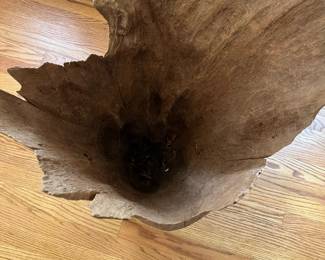 S48 - $300. Freestanding Driftwood Sculpture. Measures 34.5" x 15.5" x 46" tall. Owner used it for plants.