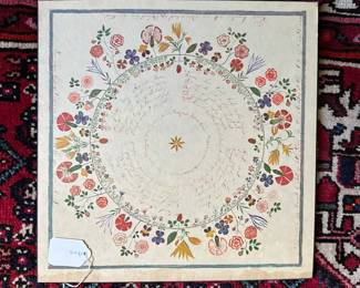U29 - $20. Shaker Spiritual Drawing (Cork Backed Wall Art). Measures 13" square