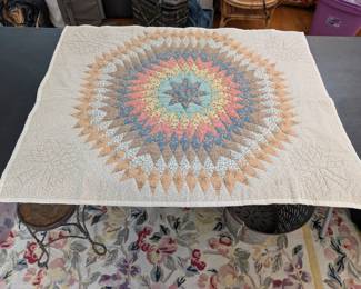 S14 - $25. Hand-quilted panel. Measures 32"x 42"