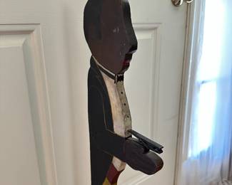 H2 - $100. Wooden Cutout Silent Butler. Measures 34" tall.