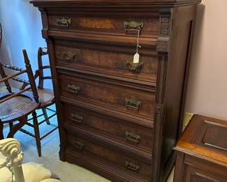 A15 - $400. 5 drawer Lockside Butlers Desk - no key. Measures 34.5" wide x 21" deep x 46.5" tall. All drawers slide. 2nd drawer opens into a desk. Excellent Condition!