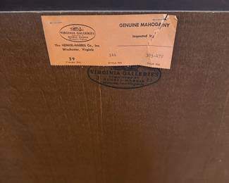 L32 - $300. Pair of Henkel-Harris Mirrors. Measures 21.25" wide x 49.5" tall. Style 144. Mahogany. Overall very good condition - a few very minor marks on the frame.