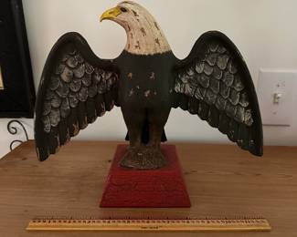 F16- $20. American Eagle Folk Art (reproduction). Measures 14" wide x 12" tall