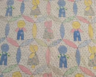S12 - $20. Machine quilted Panel. Measures 56" x 42"