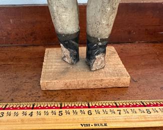 D61 - $100. Antique Polychrome Santos. Measures 12.5" tall. Missing one hand and front of feet.