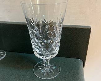 D42- $80. 16 pc. Set of Lenox Crystal Charleston glassware. Measure 6.75-8" tall.
