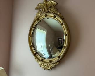 A18 - $175. Bullseye Eagle Mirror. Measures 21" wide x 29" tall. Excellent Condition.