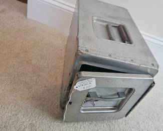 U14 - $200. Eastern Airlines Galley Box. Measures 9" wide x 8.25" deep x 14" tall.