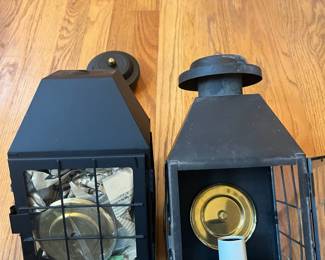 F56- $60 Set of UL Outdoor Lanterns. Measures 6.5wx15t