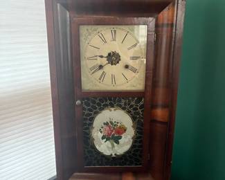 S31 - $50. Antique 1874 Welch Ogee Clock Case - no weights.
