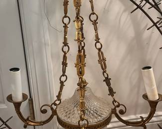 C25 - $125. Vintage Corbett Light Fixture.