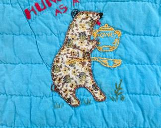 S11 - $60. Hand-pieced and quilted baby blanket. Measures 73" x 42".