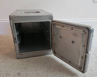 U14 - $200. Eastern Airlines Galley Box. Measures 9" wide x 8.25" deep x 14" tall.