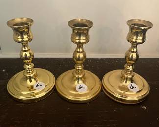 D21- $6. (each) Baldwin Candle Holders measures 4.5" tall.