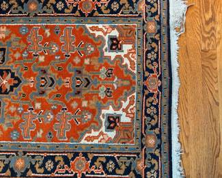 F42 - $125. 100% New Wool. Woven in India. Measures 63" long x 32" wide.