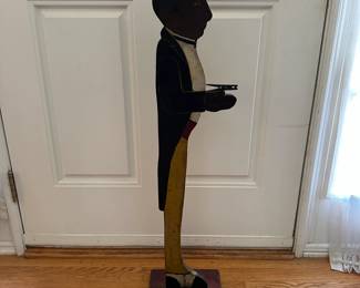H2 - $100. Wooden Cutout Silent Butler. Measures 34" tall.