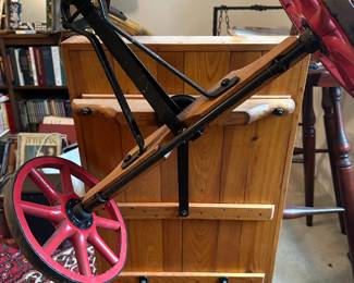 U71 - $175. Restored (?) Newspaper Delivery Wagon. Metal Wheels are in great shape. No advertising on it.