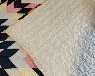 A24 - $400. Brass Beds of VA headboard + footboard. Off white color. Mattress is clean and included if you want it. A25 - $75. Twin size quilt in excellent condition. Hand Quilted. (Headboard measures 38" wide x 78" deep x 54" tall. Footboard measures 38" wide x 33" tall.)