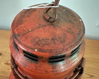 F17- $30. Dietz No. 40 Red Globe Traffic Guard. Measures 15" tall