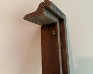U48 - $40. Antique Wood Cornice. Measures 54.5" wide x 6" deep x 4" tall