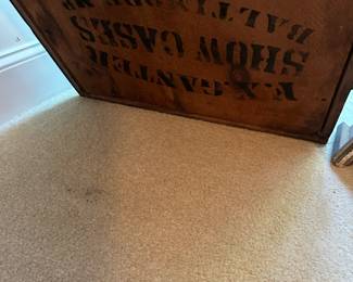 U51 - $475. F.X. Ganter Show Cases - Baltimore MD. Store Display with Curved Front Glass. Opens from the back. Measures 33" wide 24" deep x 12.75" tall. Excellent Condition!