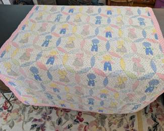S12 - $20. Machine quilted Panel. Measures 56" x 42"