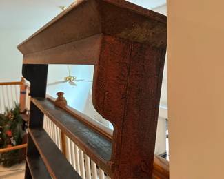 H20 - $400. HUGE Antique Wall Shelf. Measures 68' long x 11" deep x 53" tall.