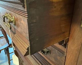 A15 - $400. 5 drawer Lockside Butlers Desk - no key. Measures 34.5" wide x 21" deep x 46.5" tall. All drawers slide. 2nd drawer opens into a desk. Excellent Condition!
