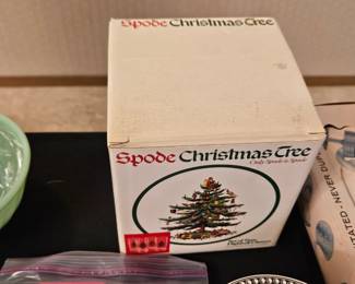 Spode christmas tree glass set