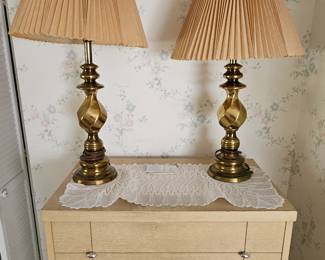Vintage brass lamps