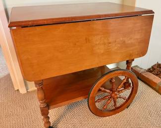 vintage bar cart