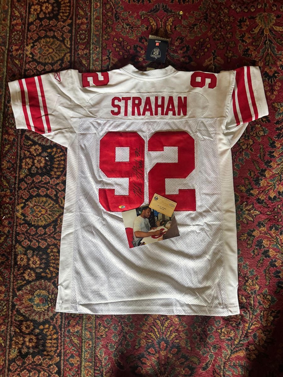 Reebok NFL New York Giant's Michael Strahan Autographed Jersey with COA / Size 48 / Brand New Never Worn / 2 Available