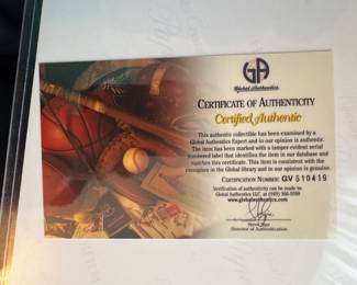 Photograph Autographed by Eli Manning (Global Authentics COA Included)