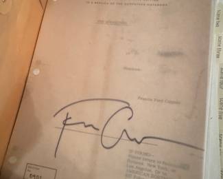 "The Godfather Notebook" Autographed by Francis Ford Coppola