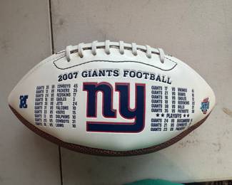 Super Bowl XLII New York Giants vs New England Patriots Commemorative Football